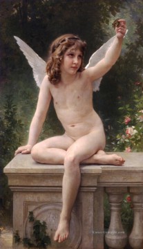 Le captif Engel William Adolphe Bouguereau Nacktheit Ölgemälde